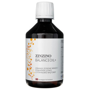 Zinzino BalanceOil+ o smaku pomarańczowo cytrynowo miętowym - 300 ml