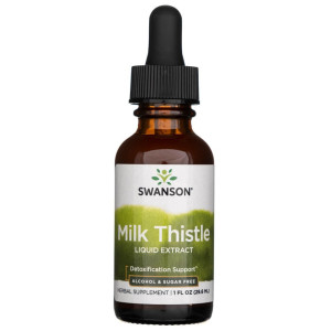 Swanson Ostropest Plamisty (Milk Thistle Liquid Extrat), krople - 29,6 ml