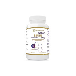 Progress Labs Brahmi Bacopa Monnieri 200 mg Ekstrakt 20:1 - 120 kapsułek