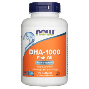 Now Foods DHA-1000 Wsparcie Mózgu - 90 kapsułek