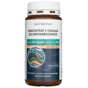 Sanct Bernhard Omułek Zielonowargowy koncentrat 500 mg - 150 kapsułek