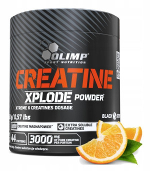 Olimp Creatine Xplode Powder, pomarańcza - 260 g