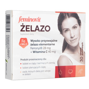 Protego Feminovit Żelazo - 30 tabletek