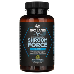 Solve Labs Mieszanka treningowa Shroom Force Sport - 60 kapsułek