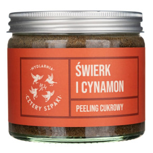 Cztery szpaki peeling świerk i cynamon - 250 ml