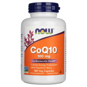 Now Foods CoQ10 (Koenzym Q10) 100 mg - 180 kapsułek