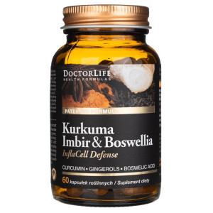 Doctor Life Kurkuma, Imbir i Boswellia - 60 kapsułek