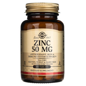 Solgar Cynk 50 mg - 100 tabletek
