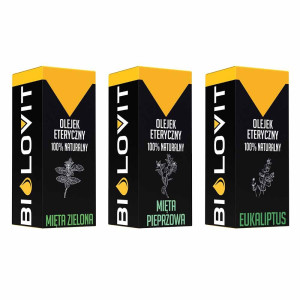 Bilovit Zestaw olejków eterycznych miętowych - 3 sztuki