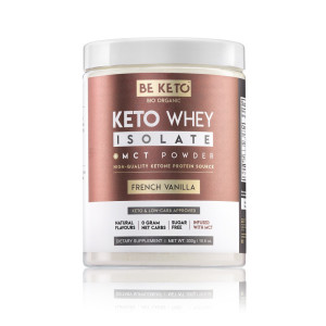 BeKeto Keto Izolat Białka z MCT, Francuska Wanilia - 300 g