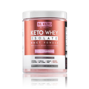 BeKeto Keto Izolat Białka z MCT, Świeża Truskawka - 300 g
