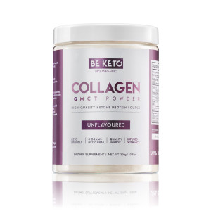 BeKeto Keto Kolagen z Olejem MCT, Bezsmakowy - 300 g