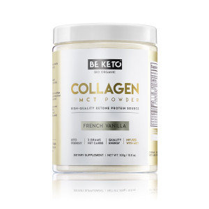 BeKeto Keto Kolagen z Olejem MCT, Francuska Wanilia - 300 g