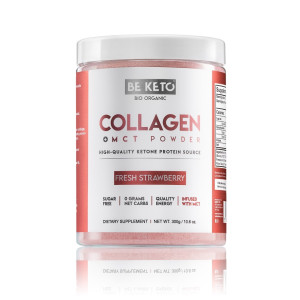 BeKeto Keto Kolagen z Olejem MCT, Świeża Truskawka - 300 g