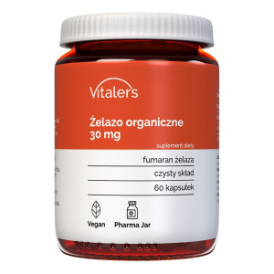 Vitaler's Iron (Żelazo organiczne) 30 mg - 60 kapsułek