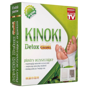 Aura Herbals Plastry oczyszczające Kinoki Detox Gold - 10 sztuk
