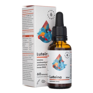 Aura Herbals Luteina+Zeaksantyna+Witamina A+Kwasy DHA i EPA - 30 ml