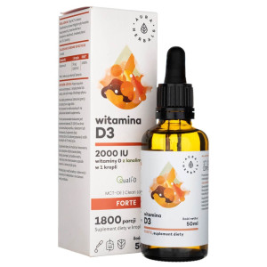Aura Herbals Witamina D3 Forte w kroplach - 50 ml