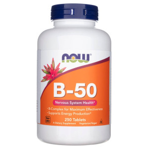 Now Foods Witamina B-50 - 250 tabletek