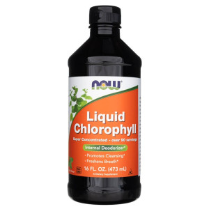 Now Foods Chlorofil w płynie - 473 ml