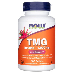 Now Foods TMG (Betaina) 1000 mg - 100 tabletek