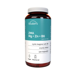 Vitaler's ZMA Mg 240 mg + Zn 15 mg + B6 10 mg - 120 kapsułek