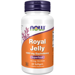 Now Foods Royal Jelly (Mleczko Pszczele) 1000 mg - 60 kapsułek