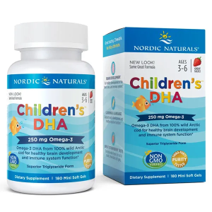 Nordic Naturals Children's DHA 250 mg truskawkowy - 180 kapsułek
