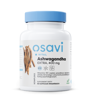 Osavi Ashwagandha Ekstra 400 mg - 60 kapsułek vege