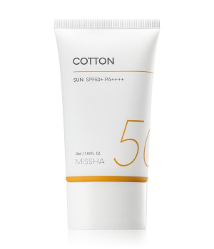 Missha Krem przeciwsłoneczny All Around Safe Block Cotton SPF50+ - 50 ml