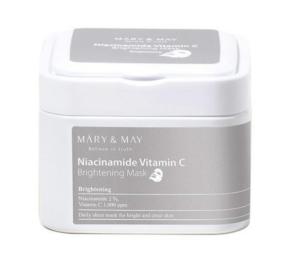 Mary&May Rozświetlające maseczki Niacinamide Vitamin C - 30 sztuk