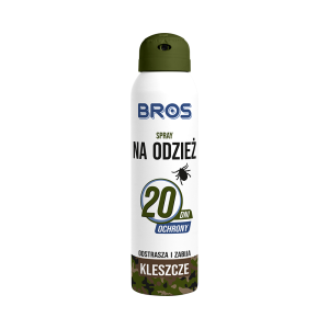 Bros Spray na odzież, odstrasza i zabija kleszcze - 90 ml