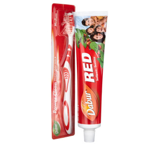 Dabur Red Szczoteczka + ziołowa pasta do zębów 200 g