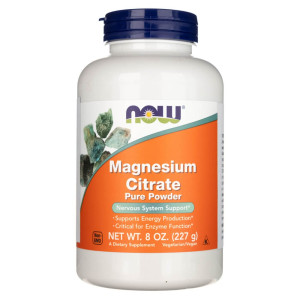 Now Foods Cytrynian magnezu w proszku - 227 g