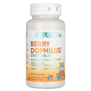 Now Foods Kids BerryDophilus (Probiotyk dla dzieci) - 60 tabletek