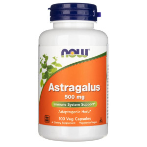 Now Foods Astragalus (Traganek) 500 mg - 100 kapsułek
