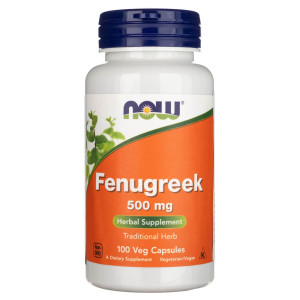 Now Foods Fenugreek (Kozieradka) 500 mg - 100 kapsułek