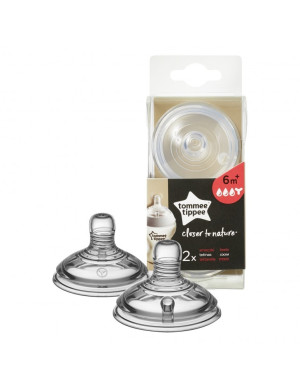 Tommee Tippee Smoczek Closer to Nature do gęstych pokarmów 6m+ - 2 sztuki