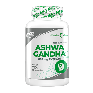 6PAK Ashwagandha 666 mg - 90 kapsułek