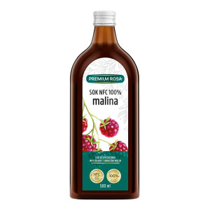 Premium Rosa Sok z malin 100% - 500 ml