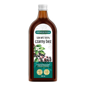 Premium Rosa Sok z czarnego bzu 100% - 500 ml