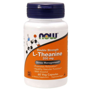 Now Foods L-teanina 200 mg - 60 kapsułek