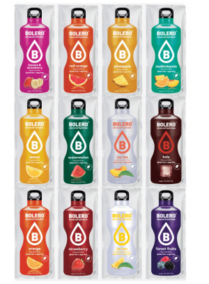 Bolero Drink Mix Box saszetek zestaw 12 smaków - 9 g