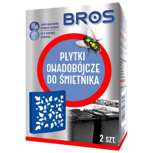 Bros Płytki owadobójcze do śmietnika - 2 sztuki