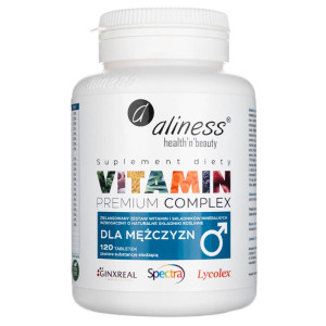 Aliness Premium Vitamin Complex dla mężczyzn - 120 tabletek