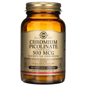 Solgar Chrom pikolinian 500 mcg - 60 kapsułek