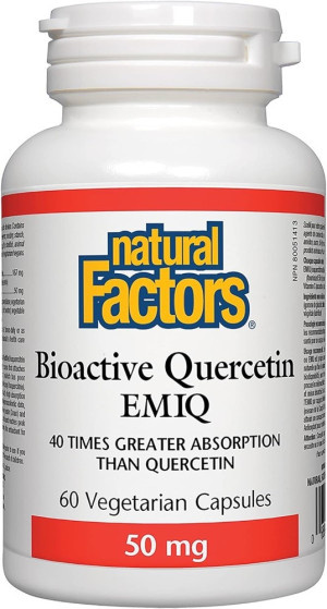 Natural Factors Bioactive Quercetin EMIQ - 60 kapsułek