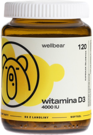 Wellbear Witamina D3 4000 IU - 120 kapsułek żelowych