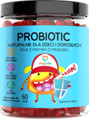 MyVita Probiotic Naturalne żelki dla dzieci i dorosłych - 60 żelek