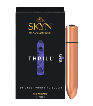 Skyn Thrill Elegancki dyskretny mini wibrator - różowe złoto